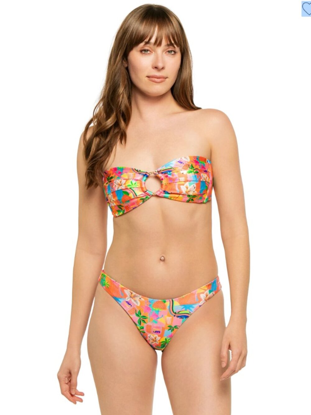 NWT Kulani Kini Bandeau TWO PIECE S bottom Med top C cup